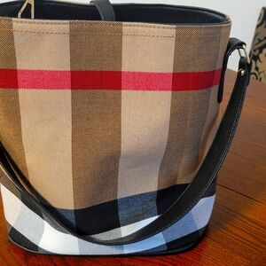 Plaid tote bag - burberry print